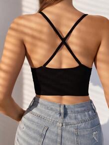 3 Sets Women Seamless Wireless Criss-Cross Back Comfort Sports Bras