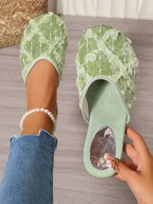 2025 新款复古中国风女士时尚百搭露背拖鞋，夏季