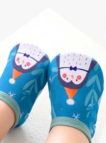 1 Pair Children's Boat Socks Non-Slip Kindergarten Indoor Shoes Toddler Shoes Soft Soled Spring/Summer Floor Socks For Babies - Multicolor - View 3