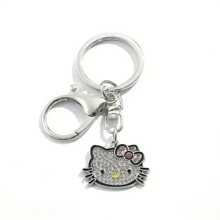 Sanrio (Authorized) 1 Sparkling Rhinestone Keychain - Cute Metal Pendant With Lobster Buckle, Suitable For Bags And Backpacks