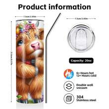 1 chiếc, Cốc thép không gỉ hình trứng bò vùng cao Phục sinh nhiều màu sắc được cá nhân hóa, Cốc cà phê bằng thép không gỉ 20oz có tên tùy chỉnh có nắp đậy, Nhiều mẫu, Cốc hút chân không cách nhiệt hai lớp, Cốc đựng đồ uống nóng lạnh dùng trong nhà bếp ngoài trời khi đi du lịch - nhiều màu - Xem 2