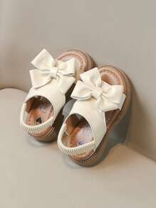1 Pair Baby Girl Princess Sandals, Soft Bottom Toddler Walking Shoes, Summer, 1-3 Years Old