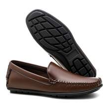 Men's Classic Moccasin Slip-On Shoe - Rust Brown - View 3