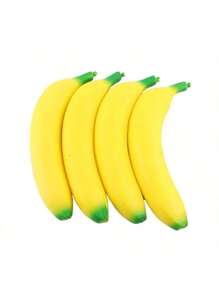 柔软仿真香蕉，缓慢上升的抗压力水果形挤压，可进行有趣的游戏并缓解压力，柔软，香蕉， - 彩色 - 查看 6