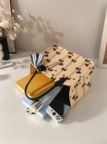 1pc Blue Star Pattern Printed Tote Bag, Large Capacity, Adjustable Shoulder Strap, , Suitable For Daily Use, Work And Travel, Portable Handbag, Great Back To School Gift For Boys And Girls - Multicolor - View 7