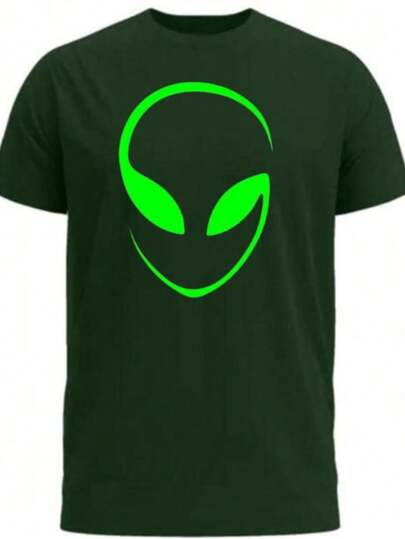 Camiseta unissex 100% Algodão Cabeça Alienígena E.T Alien Envio Rapido