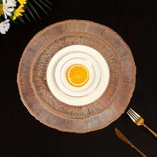 1 pièce/4 pièces/6 pièces Sets de table décoratifs en PVC résistant à la chaleur et antidérapants en forme de méduse avec feuille d'or ajourée, pour hôtels, restaurants, fêtes, mariages et vacances