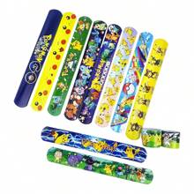 pokemon Pokemon Cartoon Slap Bracelets, 12 Unique Designs, Fun Party Favors And Festival Decorations, Perfect For Birthday Parties, Events, And Celebrations, Colorful Slap Wristbands With Cute Patterns, Ideal For All Ages