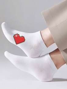 1/3/5 Pairs Of Women's Invisible Socks,Short Socks,White Socks,Women Socks,Cute Socks,Girls Socks, Black Socks,Cartoon Details, Guide Rail Breathable Hole Design, Moisture Wicking, Soft And Smooth, Suitable For Various Holidays, Sports, Leisure, Business And Other Daily Wear, Can Be Worn All Year Round, Color Combinations Are Random.