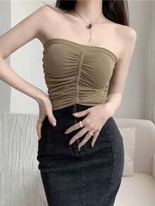 Bandeaus recogido sólido - Negro - Ver 2