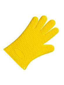 1 pieza Manopla resistente al calor multiusos, guantes con forma de cinco dedos aislados del calor para hornear, el horno, el microondas y tareas del hogar