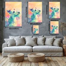 Colorful Number Portraits With A Vibrant Background. Large Wooden Framed Wall Painting Artist Home Decoration Oil Painting - Bedroom, Bathroom, Living Room, Office, Kitchen, Christmas Gifts - 1 Piece