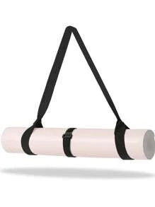瑜伽垫带，可调节厚宽瑜伽带，用于携带垫子或拉伸，瑜伽垫肩带带收紧带 - 彩色 - 查看 1
