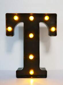 1pc 21.8cm/8.58in Height Festival And Party Lighting,Christmas Decorations Lights Outdoor, LED Lamp,Numbers 0-9, Letters A-Z, Christmas Decoration Numbers Lights, Holiday Accessory, Wedding Birthday Party Supplies, Room Scene Decor - Black - View 23