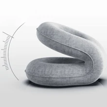 1 pieza Almohada inflable portátil ergonómica para siesta, adecuada para descansar en la oficina, al aire libre