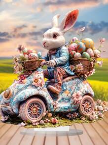 Thỏ Phục Sinh Acrylic Trang Trí Máy Tính Để Bàn Văn Phòng Phòng Ngủ Phòng Khách Trang Trí Quán Cà Phê - Nhiều màu - Xem 4