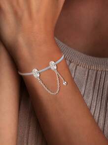 1 件 925 纯银爱心链吊坠饰品吊坠球适合手链 DIY 女士珠宝 - 愛心鏈 - 查看 3