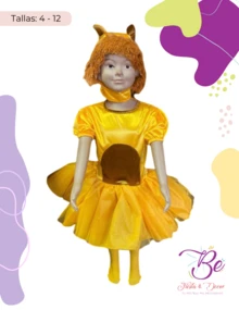 Disfraz Leona Infantil Festival Primavera Carnaval Escuela - Amarillo - Ver 3