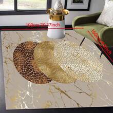 [Crystal Fleece 700g/㎡ Dotted Bottom 5mm Thickness] European-Style Living Room Bedroom Carpet, Washable, Non-Slip, Stain-Resistant Backing, Suitable For Bedroom, Dining Room, Kitchen, Office, Entrance, Living Room, Farmhouse Decoration, Indoor & Outdoor