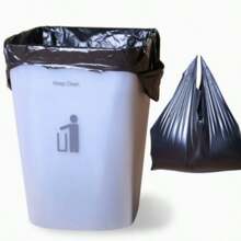 4 Gallon, 90pcs Black Trash Bags, Fit For Office, Living Room, Bathroom, Kitchen