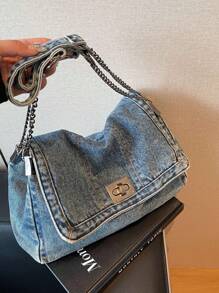 新款通勤大容量多功能旅行包牛纹斑马纹字母豹纹钻石撞色拼接妈咪包男女学生时尚休闲包朋克情侣旅行包情人节礼物防水面料旅行 - 藍色 - 查看 5