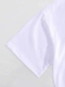 Casual Versatile Solid Color Round Neck Short Sleeve T-Shirt