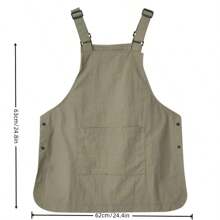 可调节前后口袋围裙，适合理发店、咖啡馆、烧烤店、餐厅、餐饮、家庭厨房使用，男女通用，最佳圣诞礼物