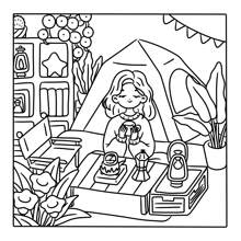 1 Girl's Day Coloring Book, A Coloring Book With A Little Girl As The Role, Showing A Good And Comfortable Leisurely Time, A Simple And Bold Design Drawing Book, A Picture Book Designed For Adults And Teenagers To Relax And Cultivate Concentration,1PC Girl's Day: Coloring Book For Adults And Teens Featuring Cute Cozy Daily Activities For Relaxation (Cozy Spaces Coloring),Back To School,School Supplies