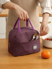 12 pz Lonchera Térmica Bolsa De Almuerzo COLORES AL AZAR - Multicolor - Ver 3