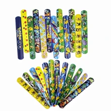 pokemon Pokemon Cartoon Slap Bracelets, 12 Unique Designs, Fun Party Favors And Festival Decorations, Perfect For Birthday Parties, Events, And Celebrations, Colorful Slap Wristbands With Cute Patterns, Ideal For All Ages