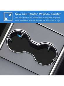 Juego de 6 portavasos de coche con clip limitador, soporte para botellas de agua de coche, fijado con clip universal para almacenamiento de interiores de vehículos