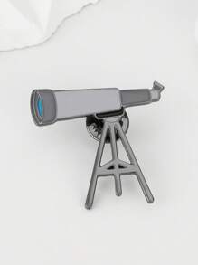 1 件装望远镜珐琅胸针时尚简约别针背包衣服徽章天文学家珠宝礼物