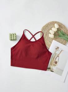 3 Sets Women Seamless Wireless Criss-Cross Back Comfort Sports Bras