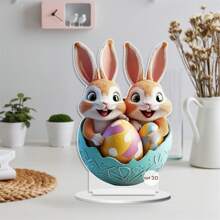 Easter Desk Decorations Adorable Bunny Easter Egg Table Sign Ornaments For Home