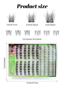 84/120 Pcs Mixed Style Lash Extensions, New Design With Upper And Lower Lashes Combination, Transparent Stem Upper Lashes And Slim Stem Lower Lashes For Natural & Comfortable Wear, Versatile Style Suitable For Stage, Party, Date