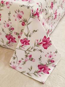 3pcs Set Active Dyeing Bedsheet & Pillow Covers, High Grammage Aloe Vera Cotton Material Soft Skin-Friendly Bedding Set (Pillow Insert Not Included) - Hundreds Of Flowers Bloom - View 5