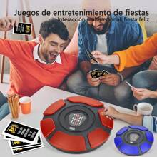 New Crazy Alphabet Game Desktop Game, Upgraded Word Interactive Game Party Stress Relief Toy, Crazy Fire Wheel Alphabet Chessboard, English Word Game Carousel Board Game, Suitable For Family Reunions Or Parties To Play Together As Stress Relief Mini Games