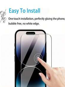 2Pcs Tempered Glasses Compatible With IPhone16 15 14 Pro Max 13 12 Mini 11 Pro Max Screen Protector Compatible With Iphone 7 8Plus XR XS Max Glass Gift For Birthday, Family, Friends Phone Screen Protector, Phone Accessories