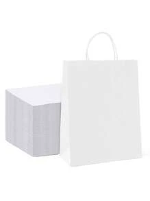 12pcs 8inch White Goodie Bags Small Gift Bags,With HandleWith Handles Kraft Paper Bag, For Party Favor Bags For Party Favor Bags For Birthday, Wedding Season ,Birthday,Valentine's Day, Wedding Season,Party Favors, Birthday Decorations, Party Supplies,Bachelorette Decor,Bachelorette Gifts,Bachelorette Party,Bridal Shower Favors,Wedding Favors For Guests,Christmas Gift Bags,Christmas Wrapping Paper,Christmas Bag,Party Bags,Hen Party Bags