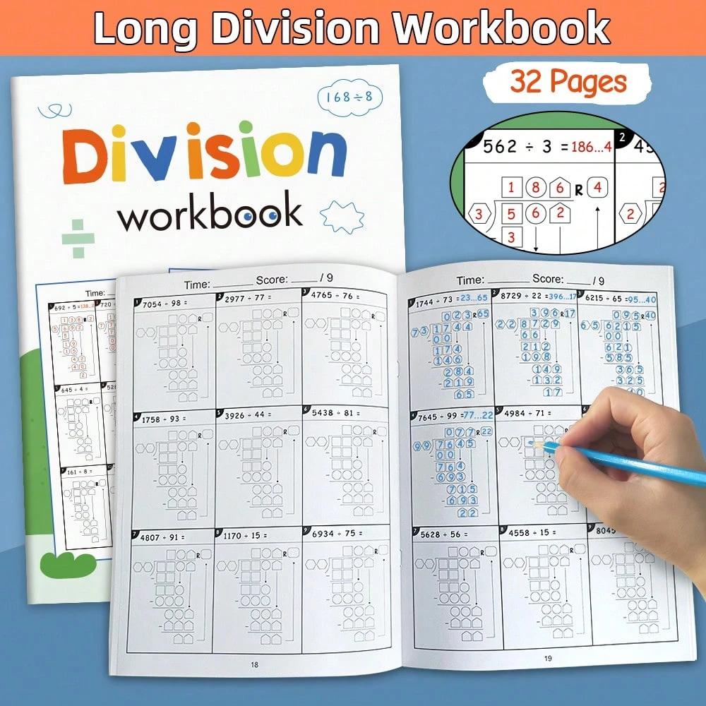 3 Books 3rd Grade Timed Tests Math Workbook, Daily Practice Worksheet ...