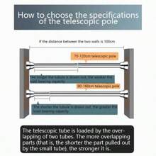 Wardrobe Rods - Silver-35-50cm - View 3