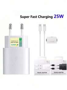 Carregador turbo 45w Travel Adapter Compatível com Modelos Compatível com Samsung TIPO C S20 S21 S22