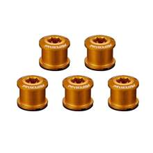 MOTSUV 5pcs Bicycle Crankset Screws, Suitable For Single/Double Chainring Aluminum Alloy Road Bike And Mountain Bike