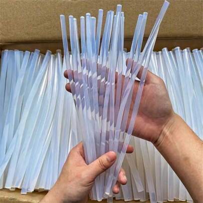 5/10 que keo nóng chảy trong suốt, dài 20cm, độ bám dính cao cho súng bắn keo DIY