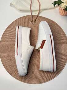 Hospital Shoes Women's Sneakers Slip On Casual Shoes With Zipper Comfortable Immediate Shipping - trắng - Xem 2