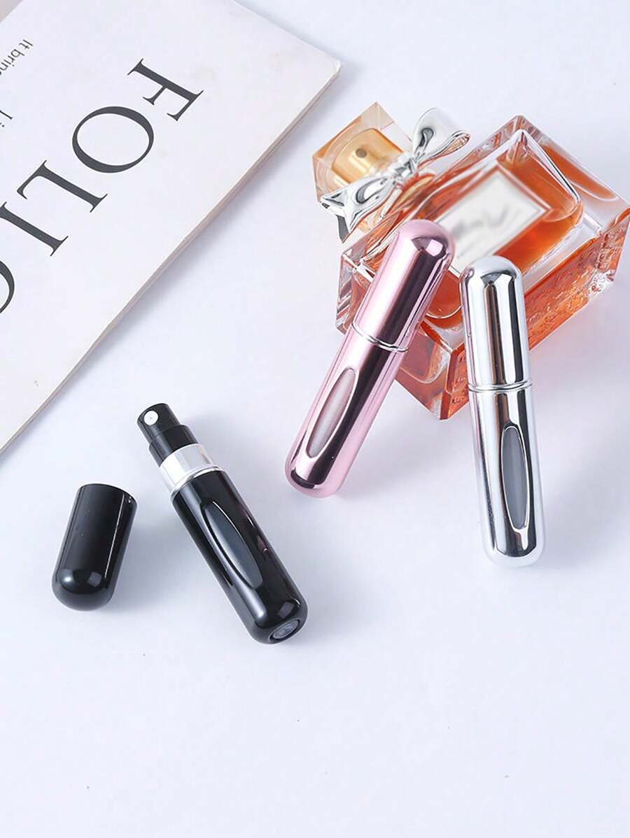 1 pieza Botella de perfume portátil y recargable de alta gama, recipiente de vidrio vacío para descarga, frasco de perfume - Multicolor - Ver 1