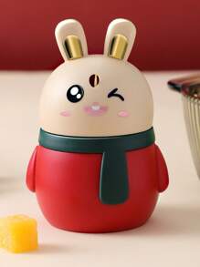 1-3pcs Cartoon Rabbit Toothpick Holders, Household Press Type Toothpick Dispenser, New Fashionable Rabbit Style Toothpick Bottle, High-End Creative Household Toothpick Canister With Press Dispenser Travel Essentials Travel Accessories Travel Must Haves