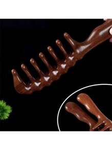 Thickened Wide Tooth Comb Massage Comb Women's Long Hair Curly Hair Massage Comb Rough Teeth Wide Teeth Meridian Comb