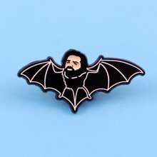 1pc Unique Enamel Lapel Pin - Charming Badge For Backpacks And Clothes Pin For Clothes Bag Charm School Kpop Teacher Supplies Bag Charms Cute Office Accessories Shirts Jacket Jewelry Christmas Halloween Autumn-Winter Accessories,Suitable For Teens, Youth,Men,Casual, Outdoor, Athletic, Vacation, Graduation Gifts, Birthday, Daily Wear Funny Teacher Gifts - Black - View 1