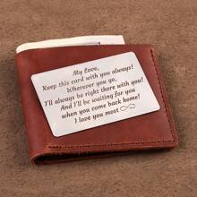 1 件个性化钱包照片卡，送给男友，定制金属钱包卡，可雕刻照片，圣诞礼物（男女皆宜） - 激光雕刻照片情话卡，返校季，学习用品，DIY - 銀色 - 查看 4